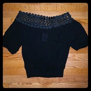 Off-Shoulder Knit Top